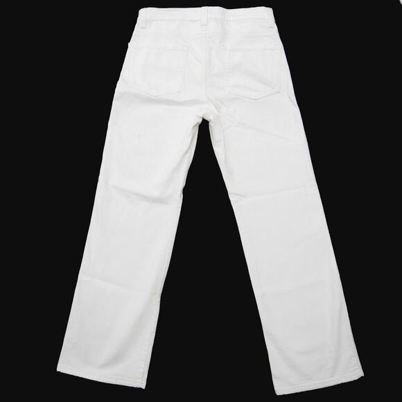 Karen Kane Off White Cropped Straight Leg Jeans Size 10 - Picture 2 of 9